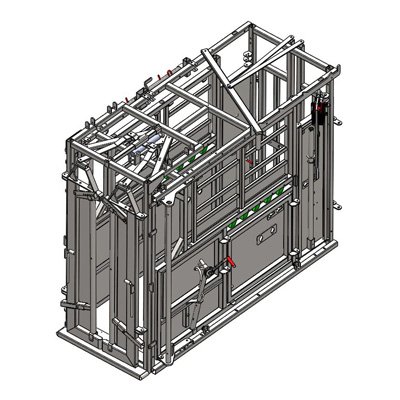 Cage réglable PM2810 Galva avec porte PM85