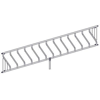 Panneau LS oblique veau 12 places / 4,02m