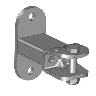 Paire de chapes rallongées Multifix pour montage en H