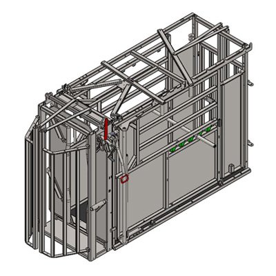 Cage réglable PM2805 Galva avec porte PM93