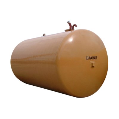 Cuve à enterrer simple paroi pour eaux usées 4000L revêtement Epoxy non-alimentaire avec grenaillage