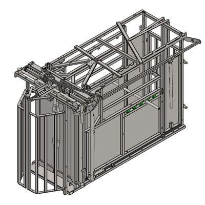 Cage réglable PM2805 Galva avec porte PM97