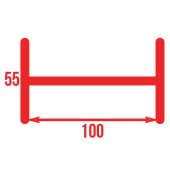 Piquet d'autoroute de réemploi n°2 profil 10x5,5