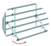 Support relevable pour barrière EX