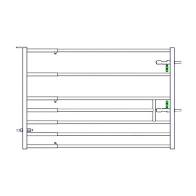Porte 7 lisses 1/2m