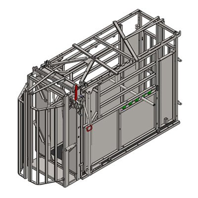 Cage réglable PM2805 Galva avec porte PM93