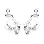 Demi bride ronde 2D Ø102mm