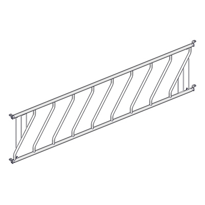 Panneau LS oblique 8 places / 4m