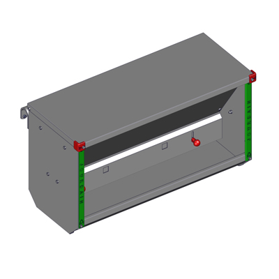 Nourrisseur veau sur barrière (protection cou incluse)